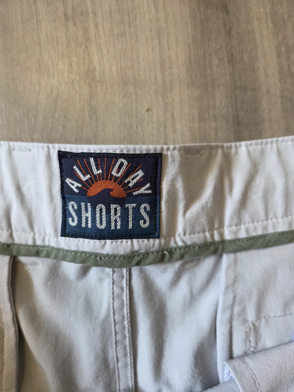 Faherty All-Day Flat-Front Chino Stone Shorts